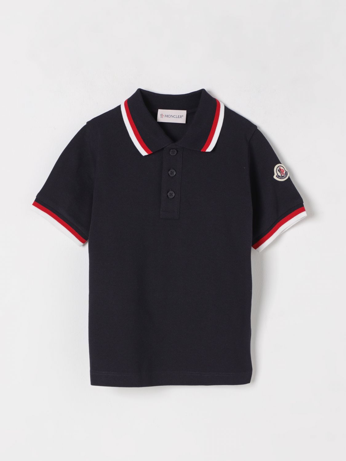 Moncler Polo Shirt Kids Navy