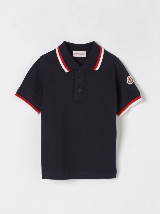 Moncler Polo Shirt Kids Navy