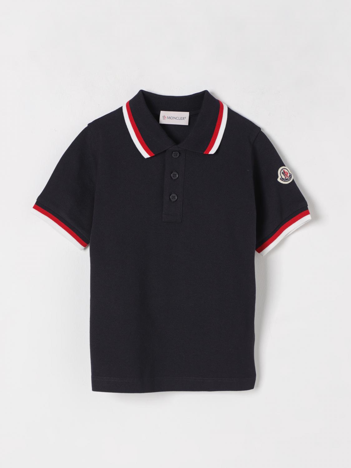 Moncler Polo Shirt Kids Navy
