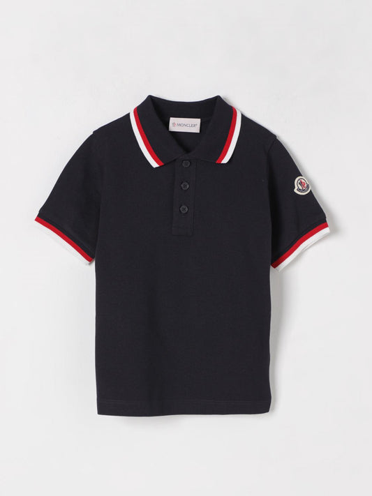 Moncler Polo Shirt Kids Navy