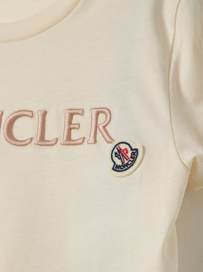 Moncler T Shirt Kids Yellow Cream