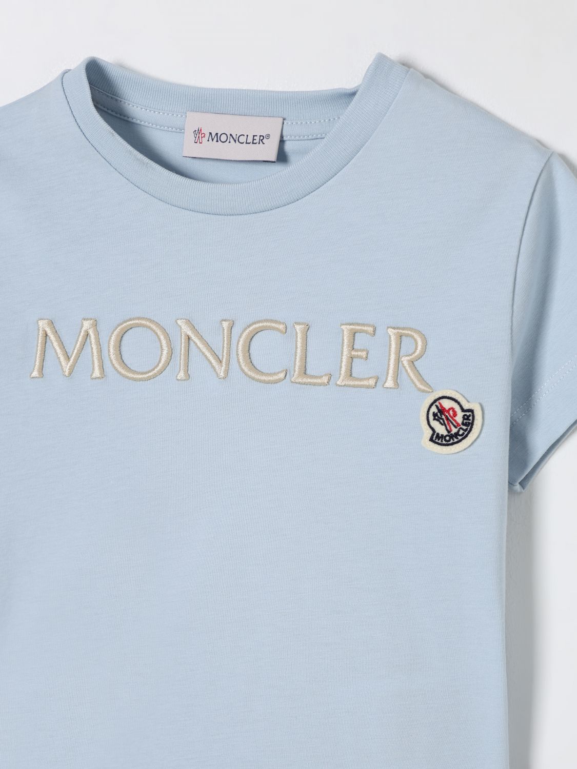 Moncler T Shirt Kids Turquoise