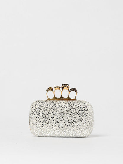 Alexander Mcqueen Clutch Woman Silver