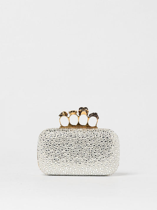 Alexander Mcqueen Clutch Woman Silver