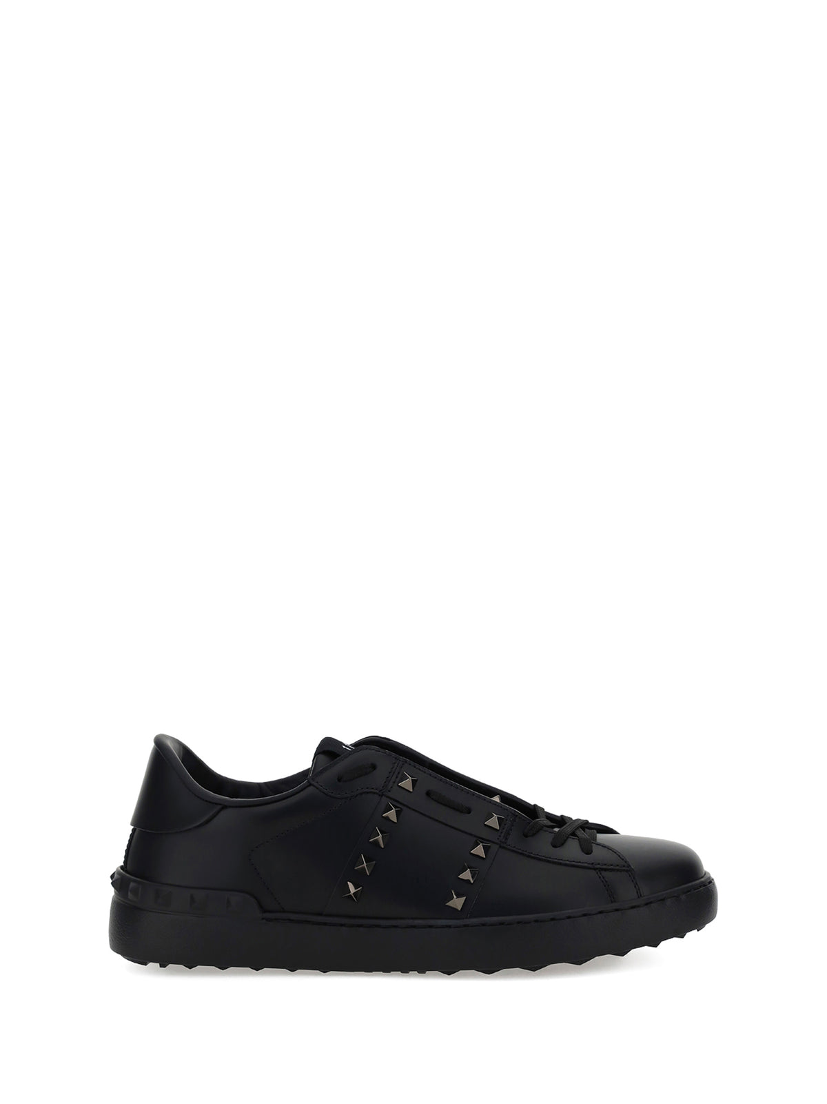 Valentino Garavani Rockstud Untitled calf leather Sneakers - Black/Black