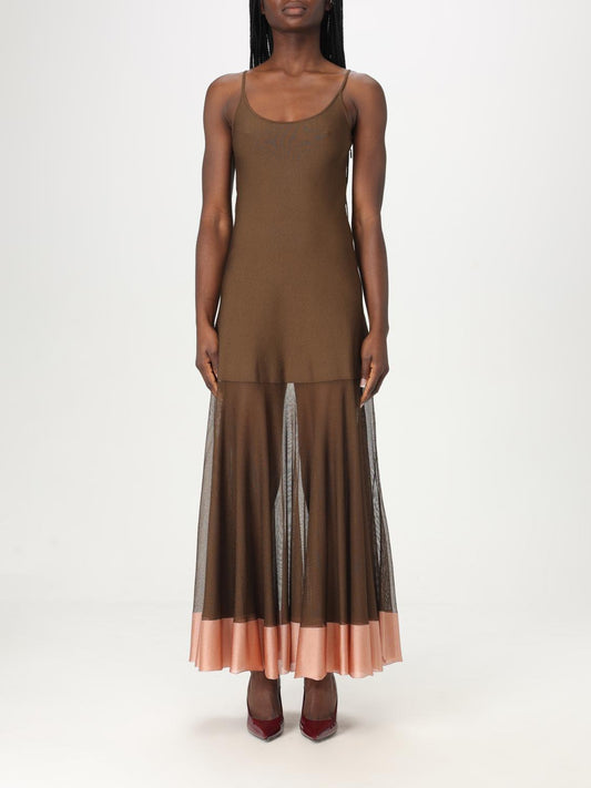 Fendi Dress Woman Brown