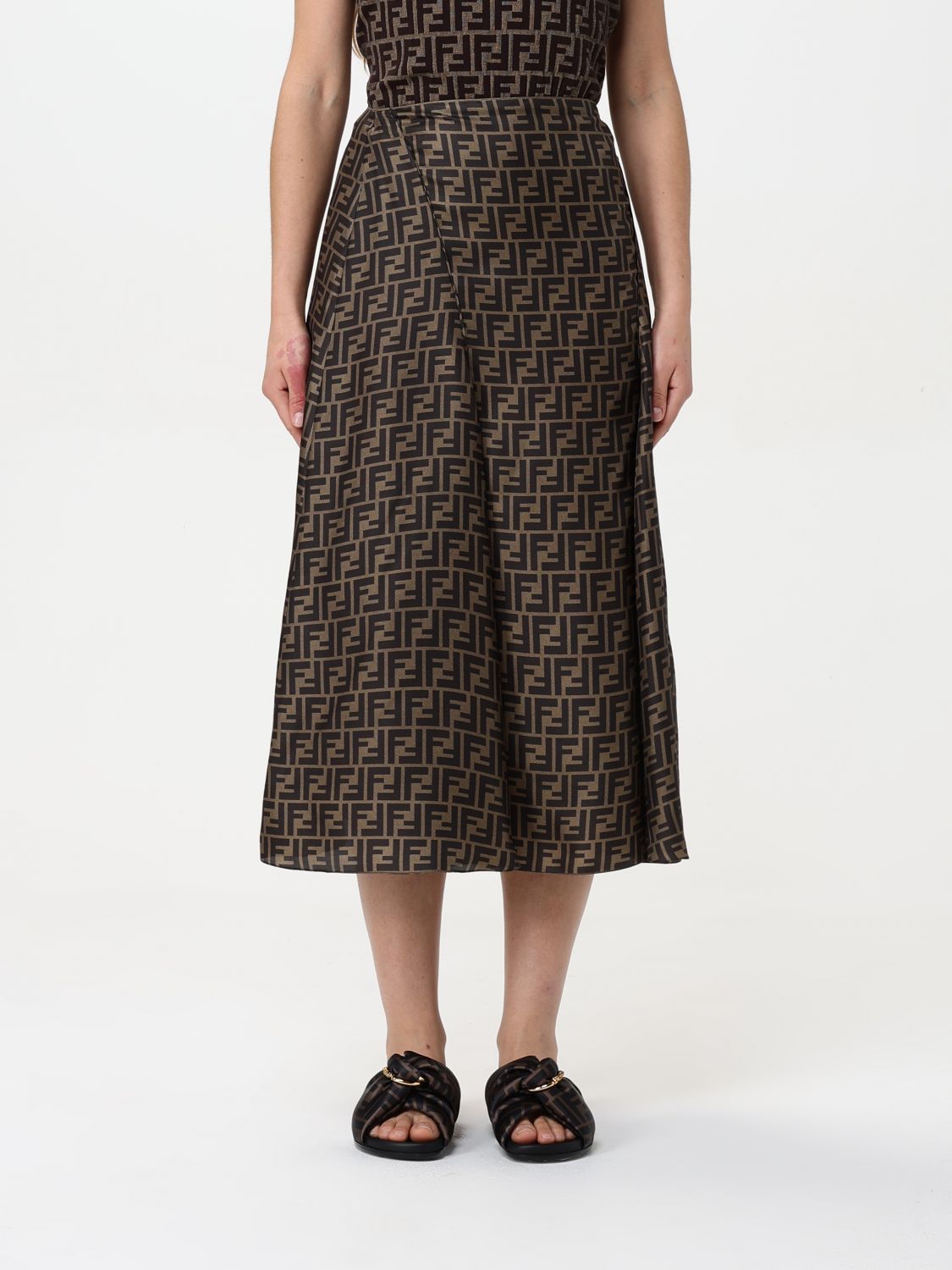Fendi Skirt Woman Mud