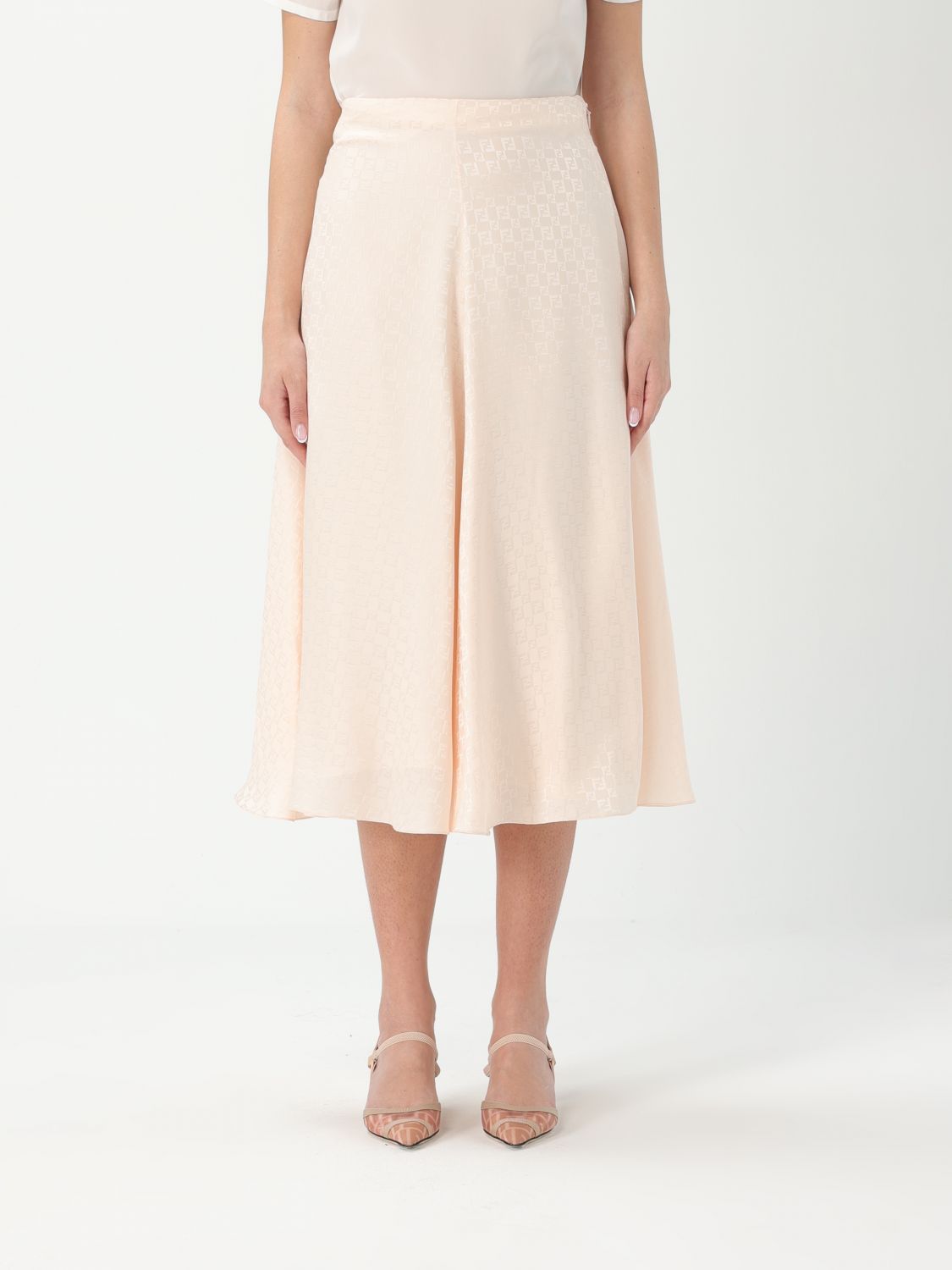 Fendi Skirt Woman Peach