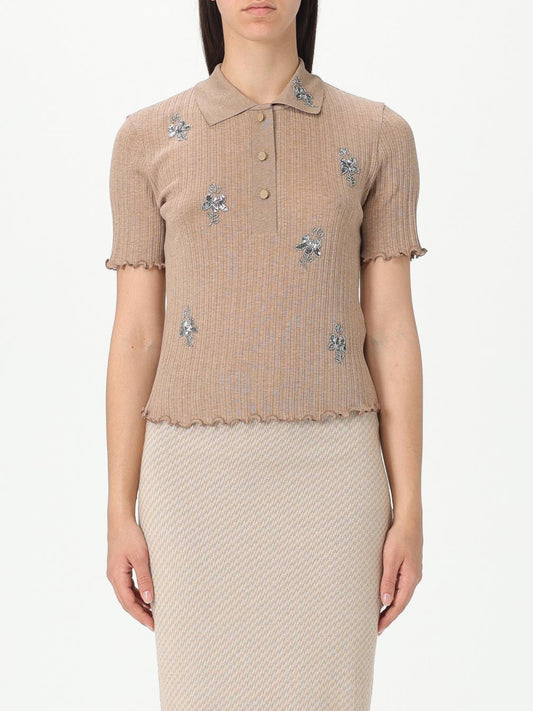 Fendi Polo Shirt Woman Camel