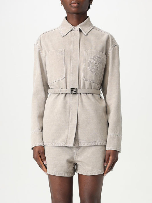 Fendi Jacket Woman Beige