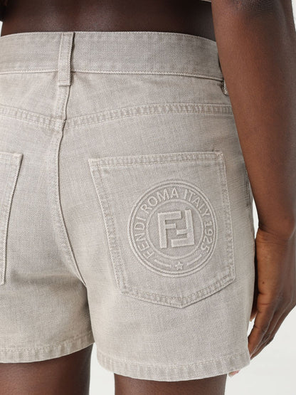 Fendi Short Woman Beige