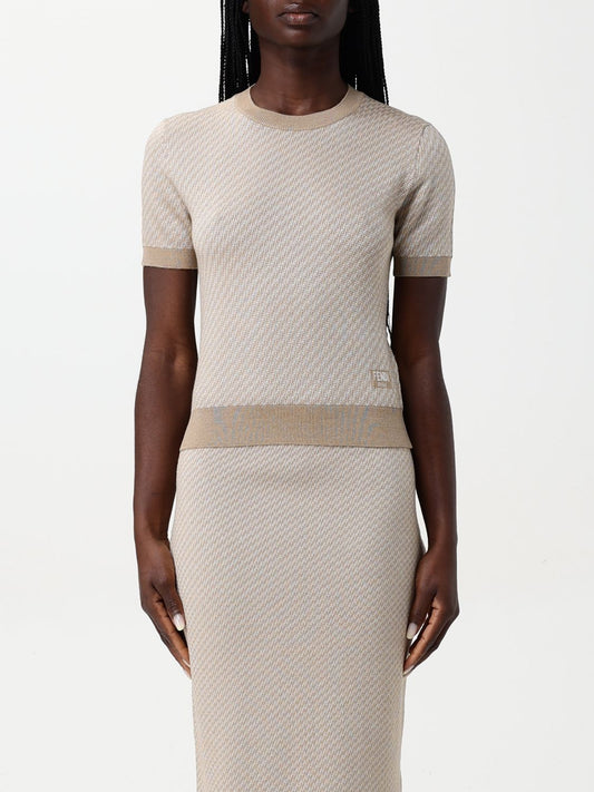 Fendi Sweater Woman Beige