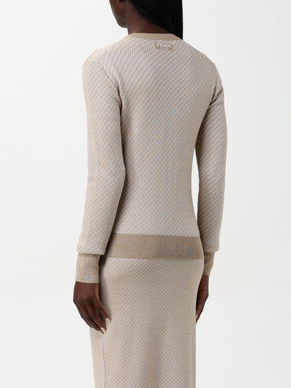 Fendi Cardigan Woman Beige