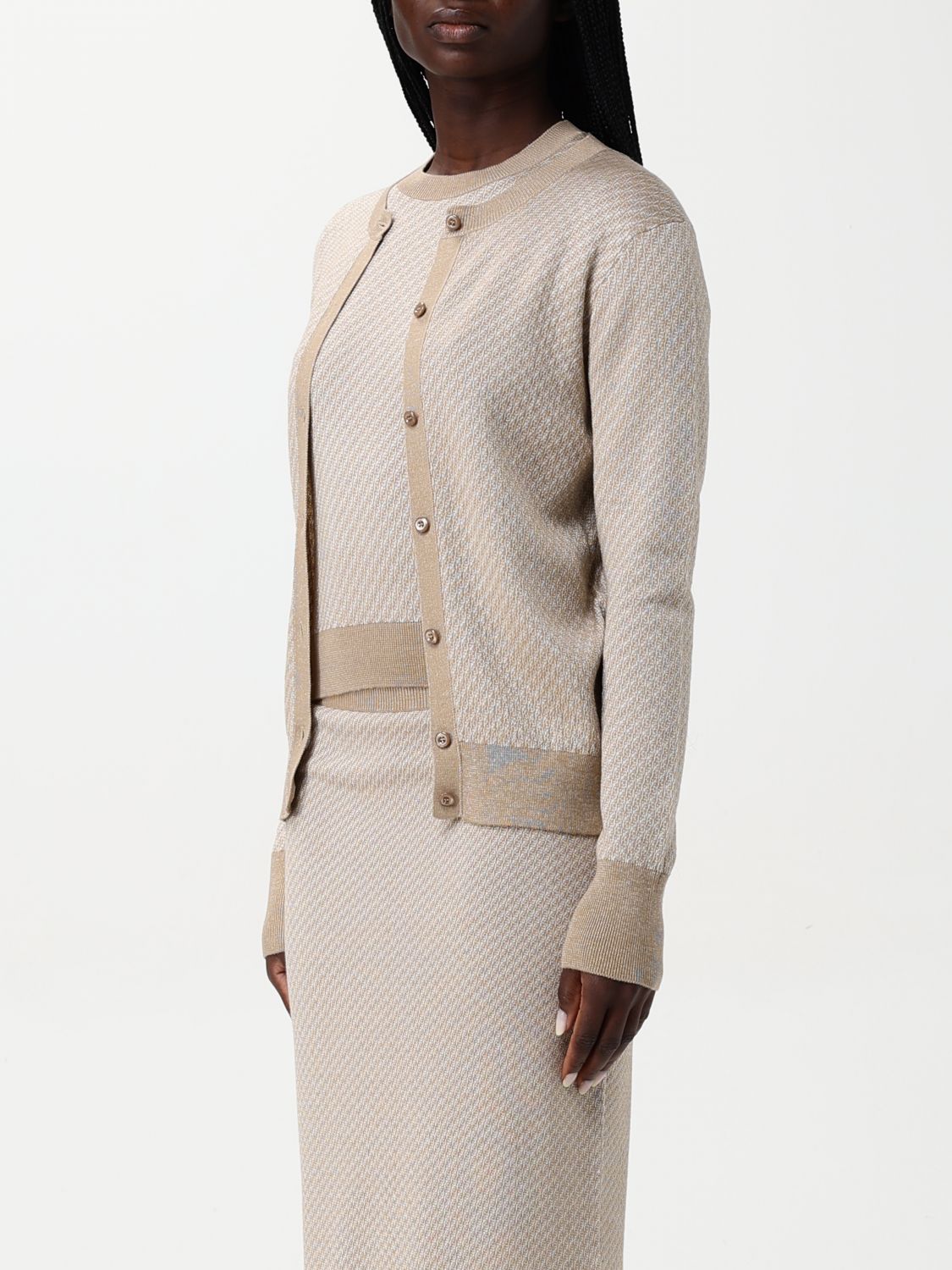 Fendi Cardigan Woman Beige