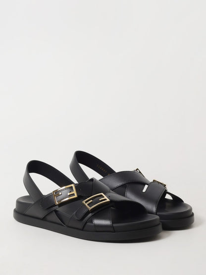 Fendi Flat Sandals Woman Black