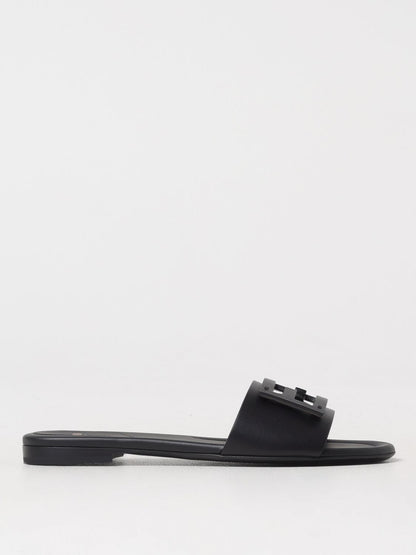 Fendi Flat Sandals Woman Black