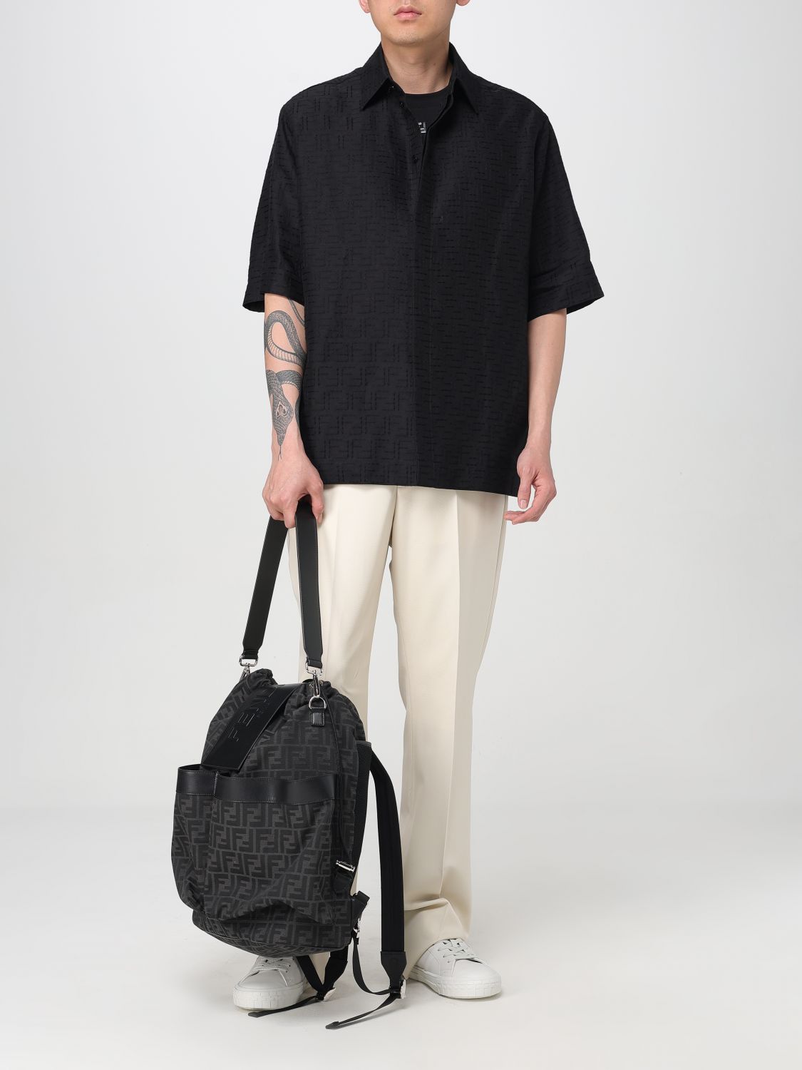 Fendi Shirt Men Black