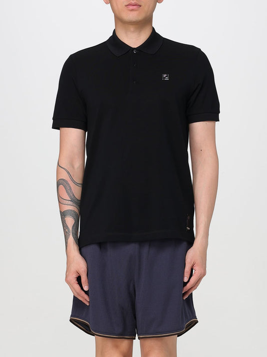 Fendi Polo Shirt Men Black