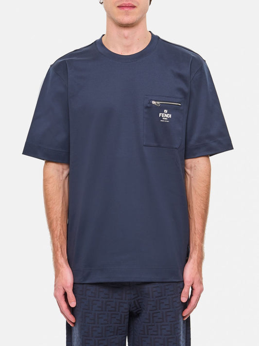 Fendi T Shirt Men Navy