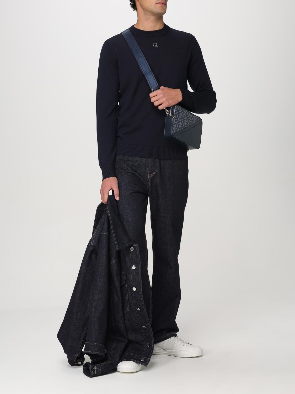 Fendi Sweater Men Blue