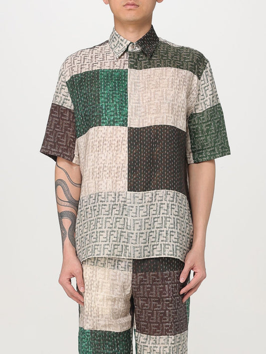 Fendi Shirt Men Beige