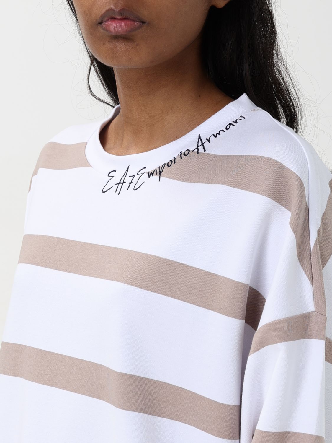 Ea7 Sweatshirt Woman Beige