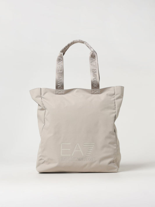 Ea7 Tote Bags Woman Beige