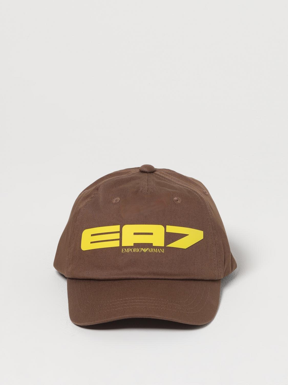 Ea7 Hat Men Brown