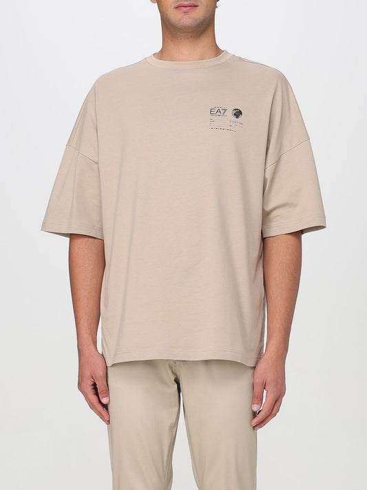 Ea7 T Shirt Men Beige
