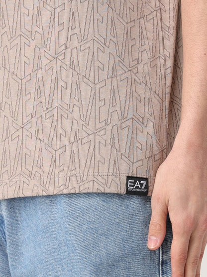 Ea7 T Shirt Men Beige