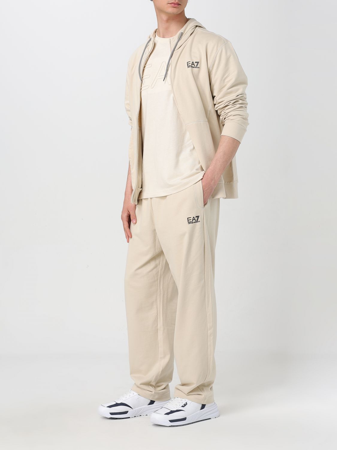 Ea7 Sweat Men Beige