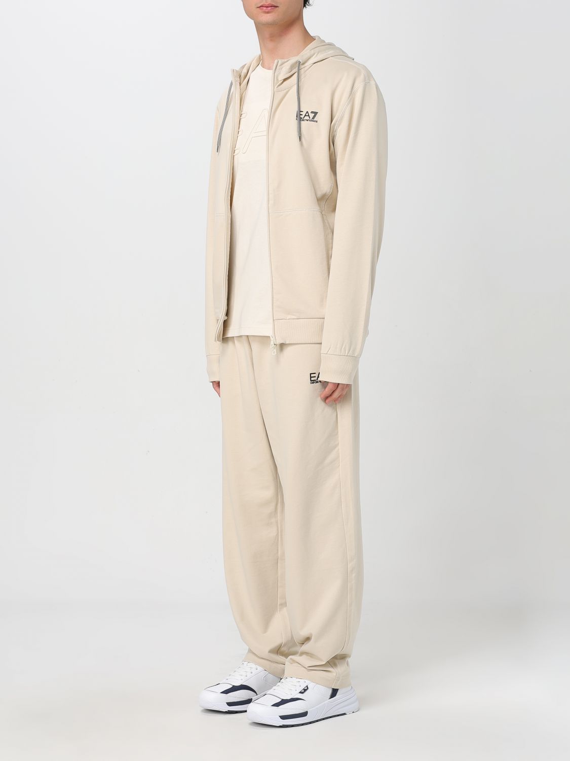 Ea7 Sweat Men Beige
