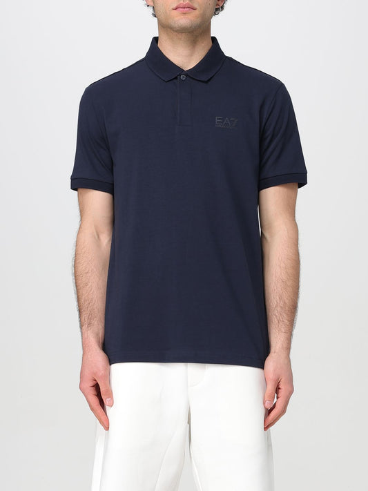 Ea7 Polo Shirt Men Blue