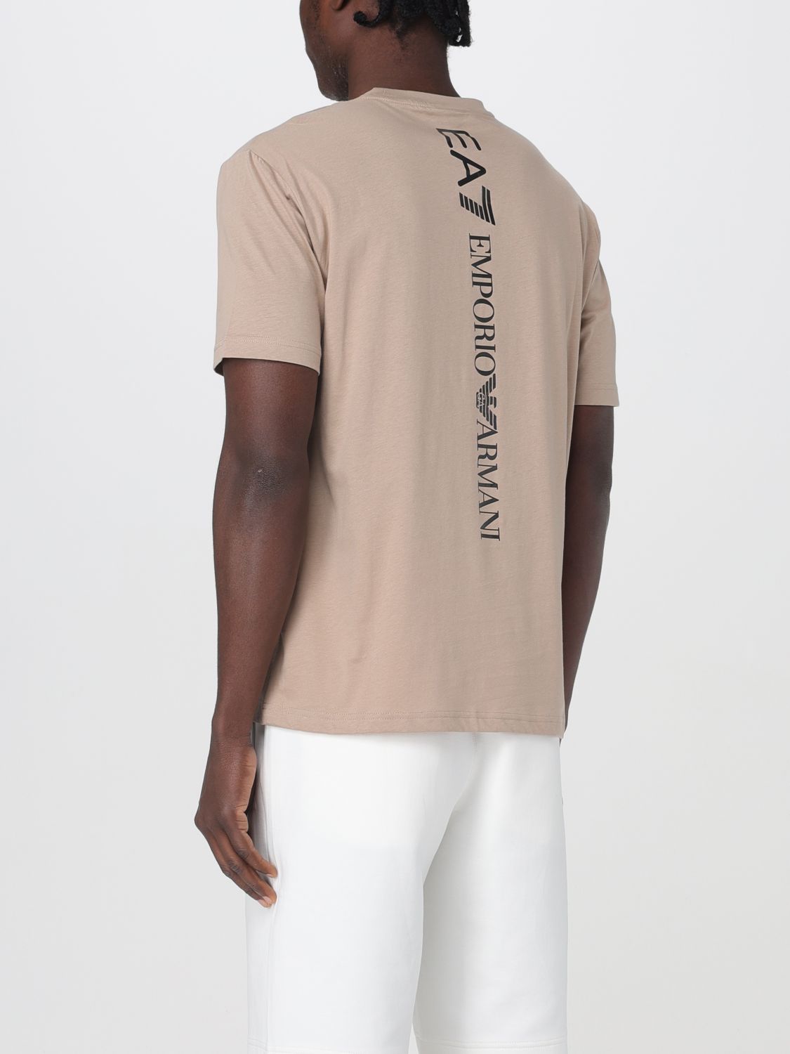 Ea7 T Shirt Men Beige