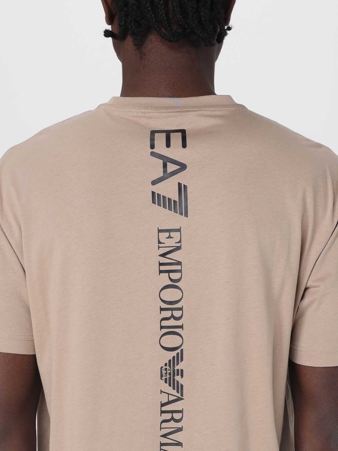 Ea7 T Shirt Men Beige