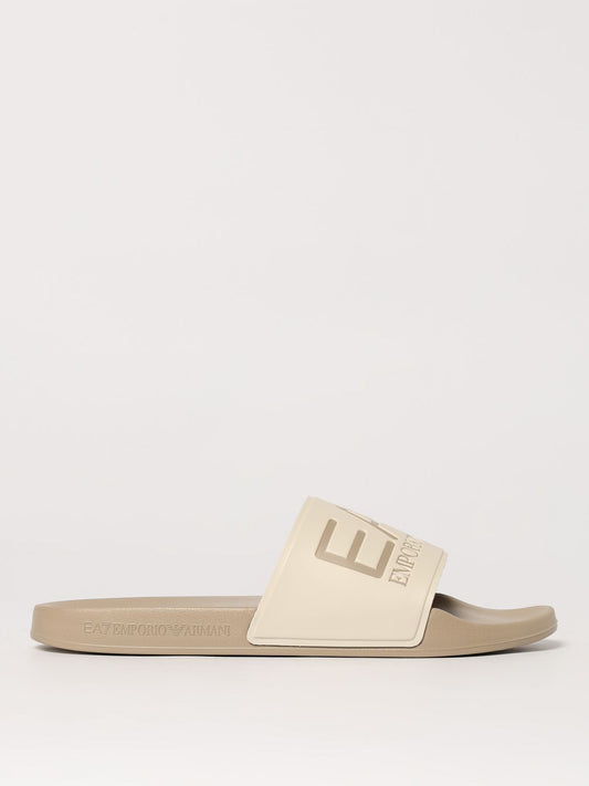 Ea7 Sandals Men Beige