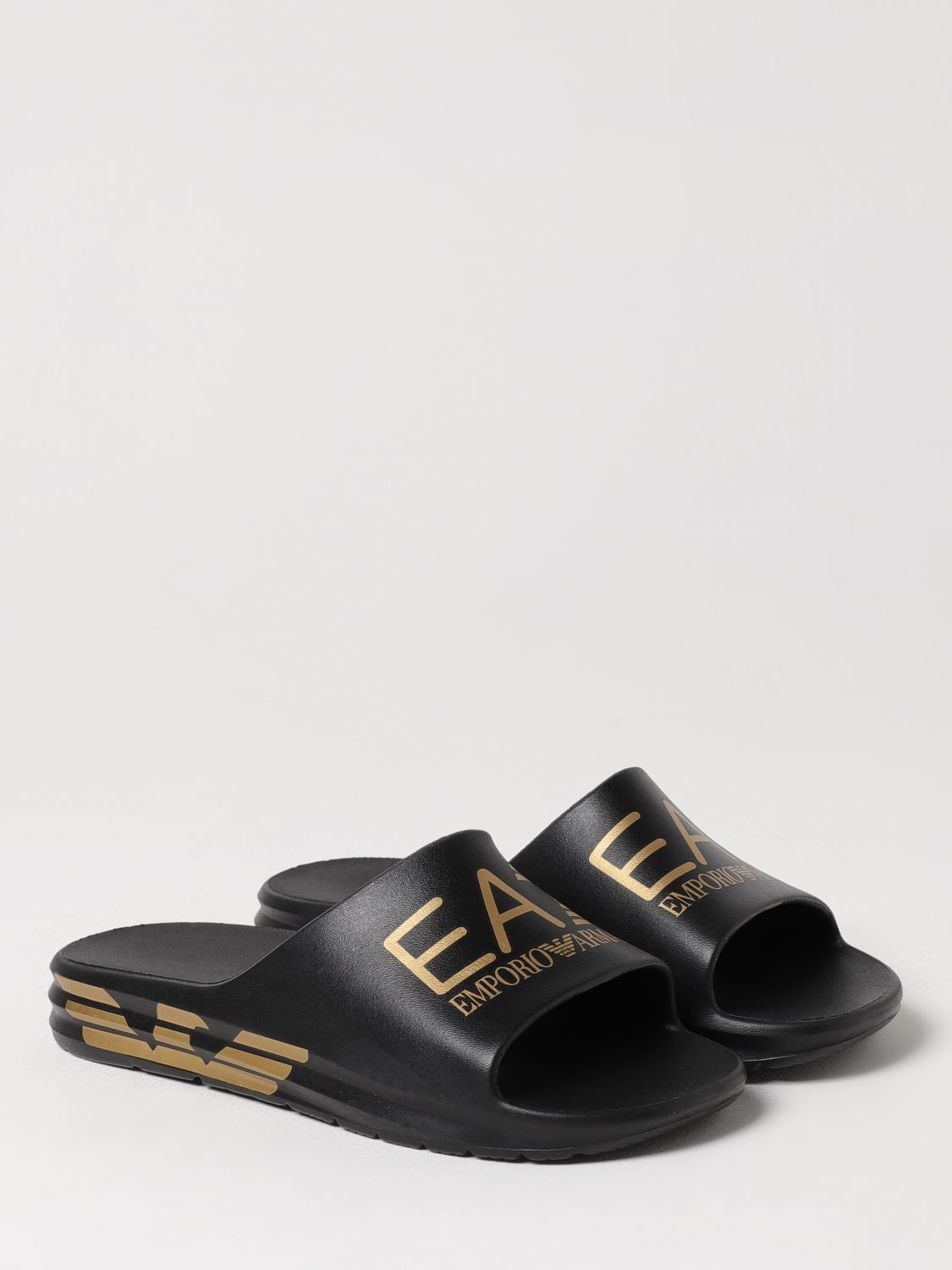 Ea7 Sandals Men Black 1