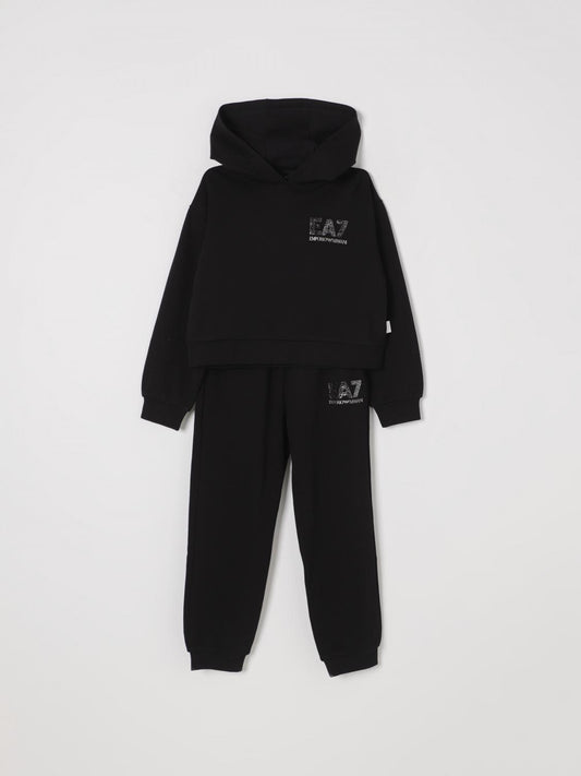 Ea7 Co Ords Kids Black
