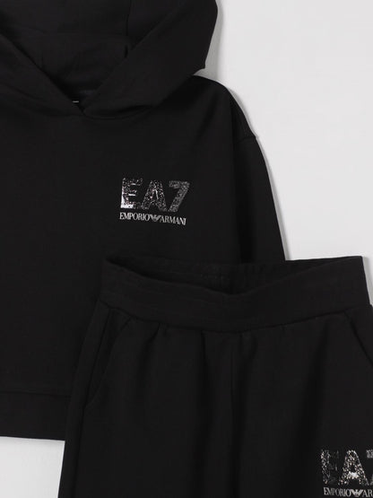 Ea7 Co Ords Kids Black