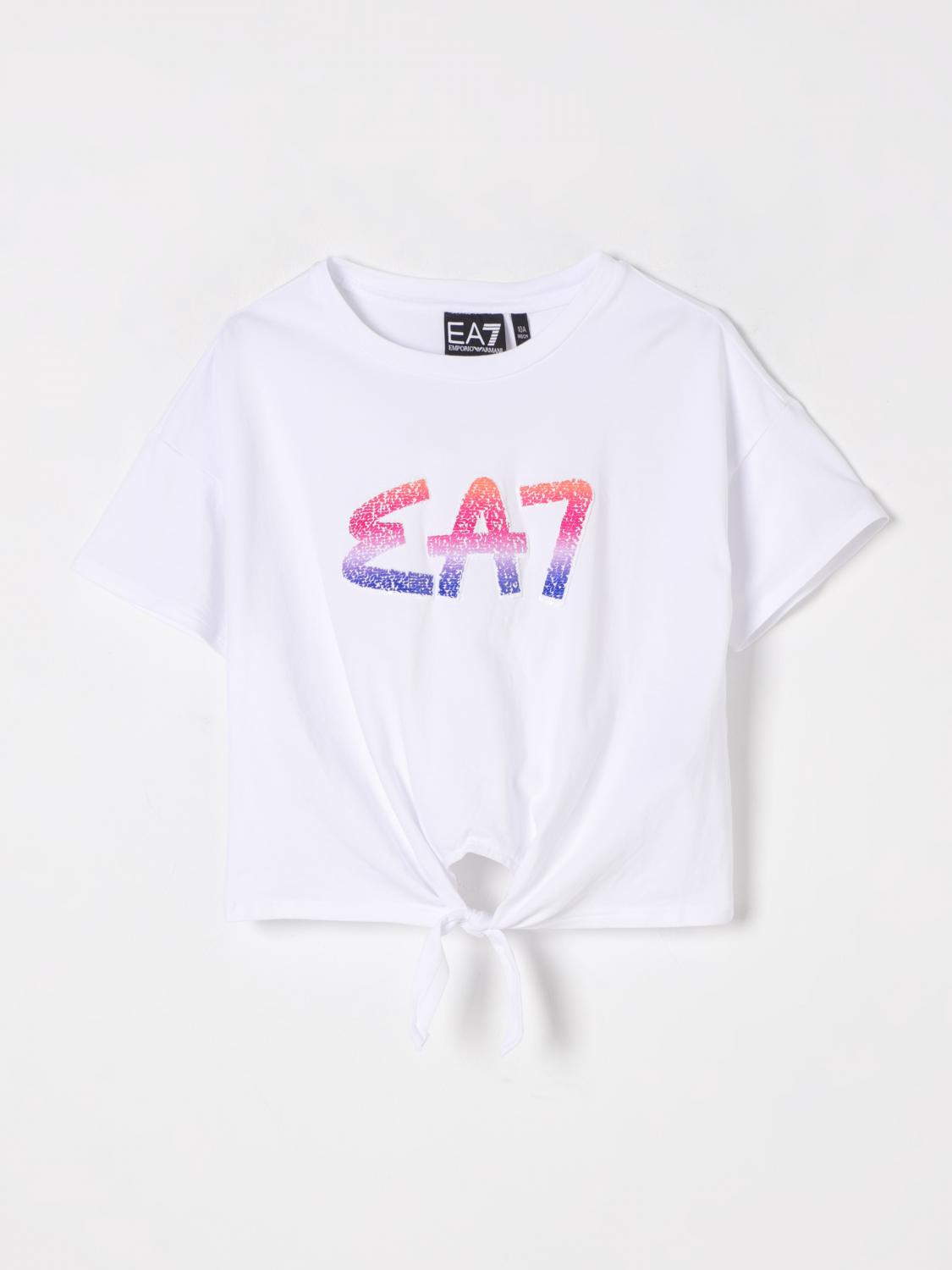 Ea7 T Shirt Kids Black