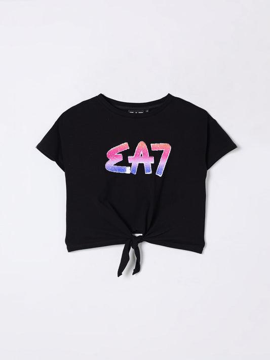 Ea7 T Shirt Kids Black