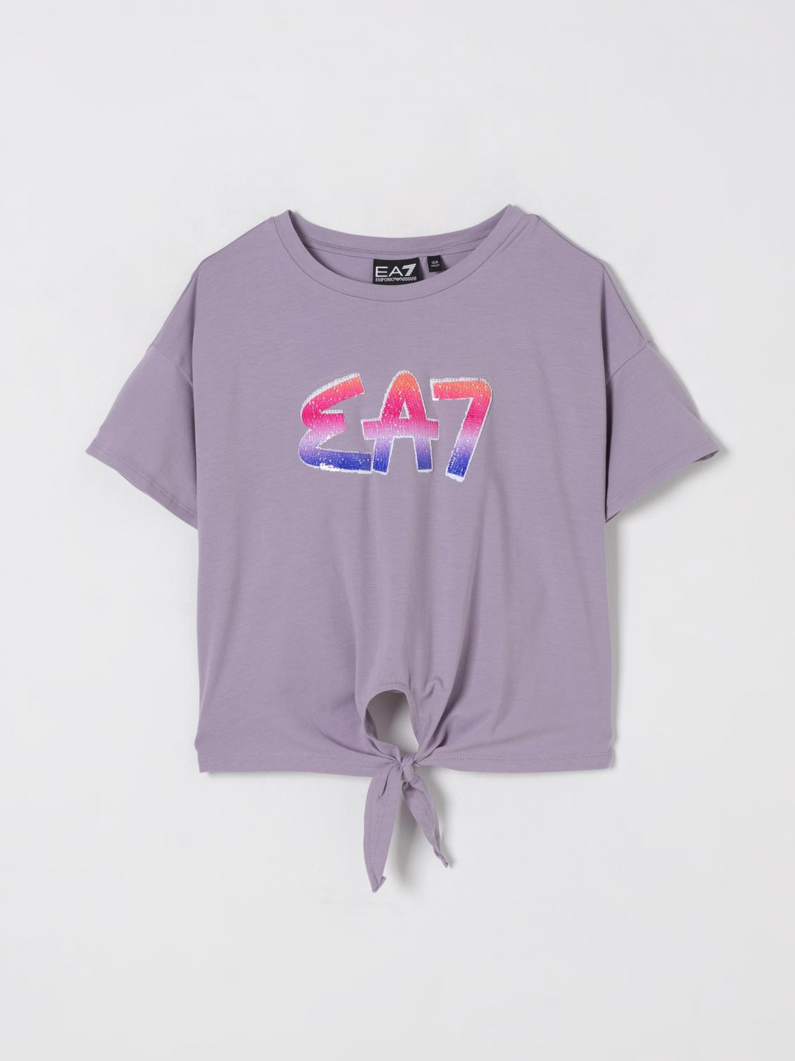 Ea7 T Shirt Kids Black
