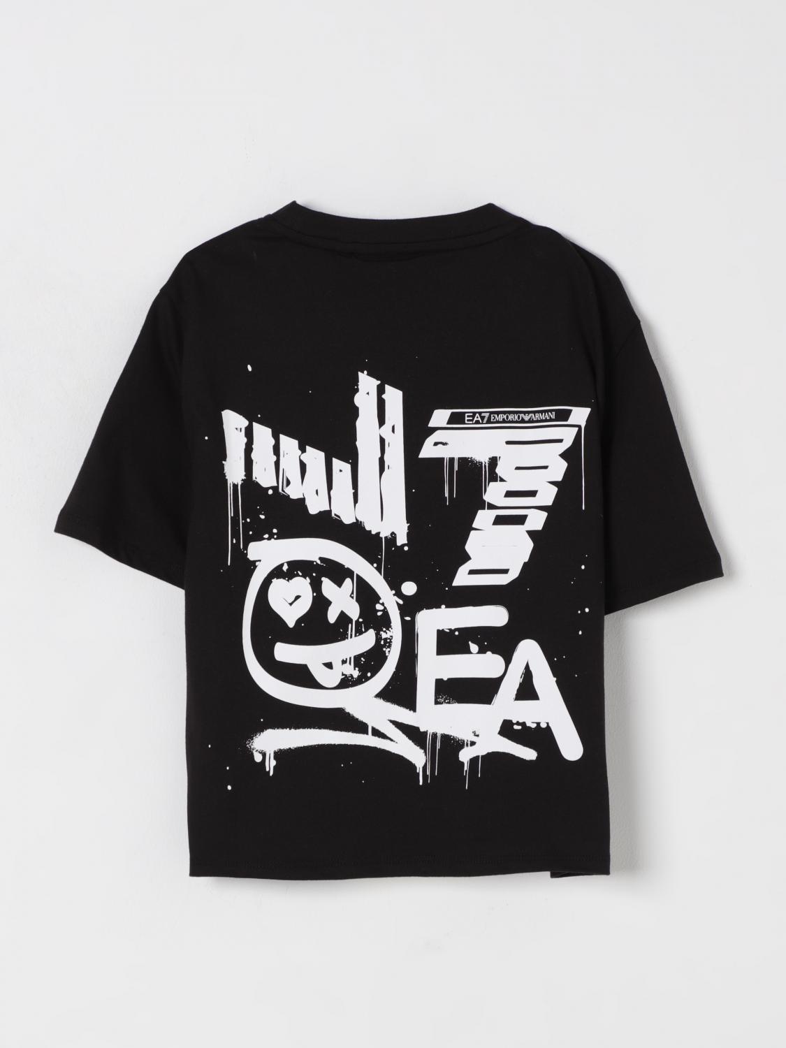 Ea7 T Shirt Kids Black