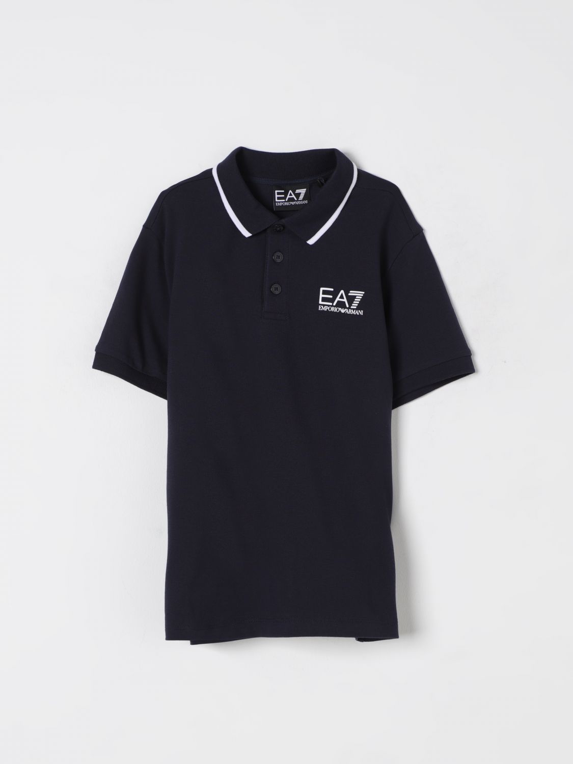 Ea7 Polo Shirt Kids Green