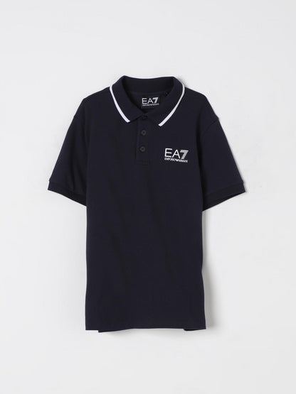 Ea7 Polo Shirt Kids Beige