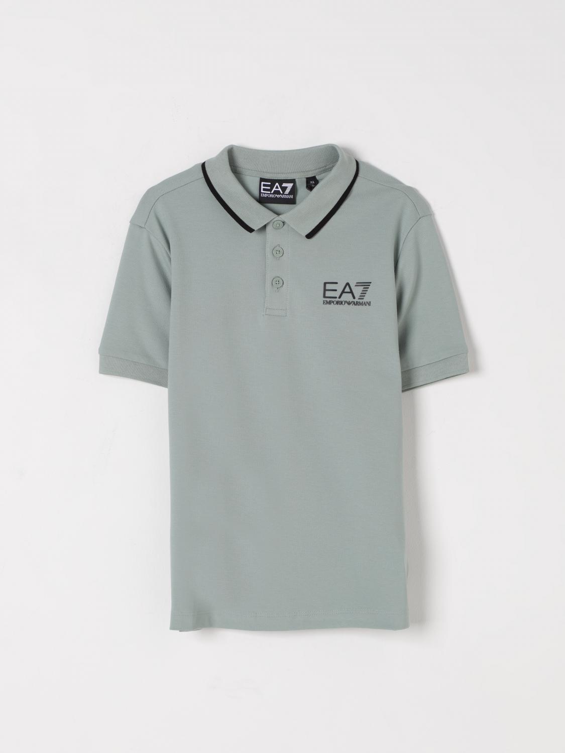 Ea7 Polo Shirt Kids Beige