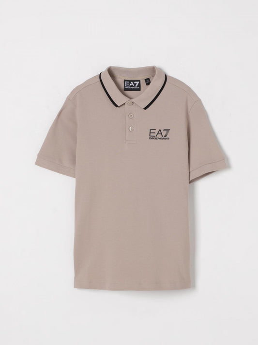 Ea7 Polo Shirt Kids Beige