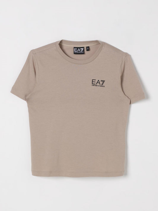 Ea7 T Shirt Kids Beige
