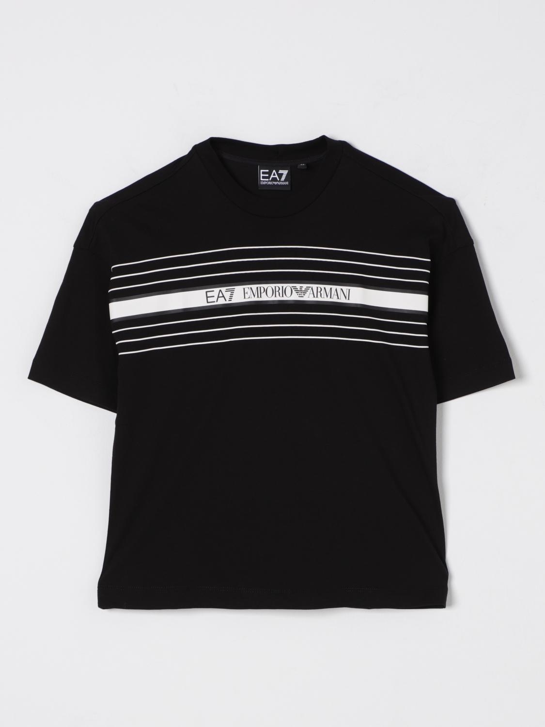 Ea7 T Shirt Kids Black