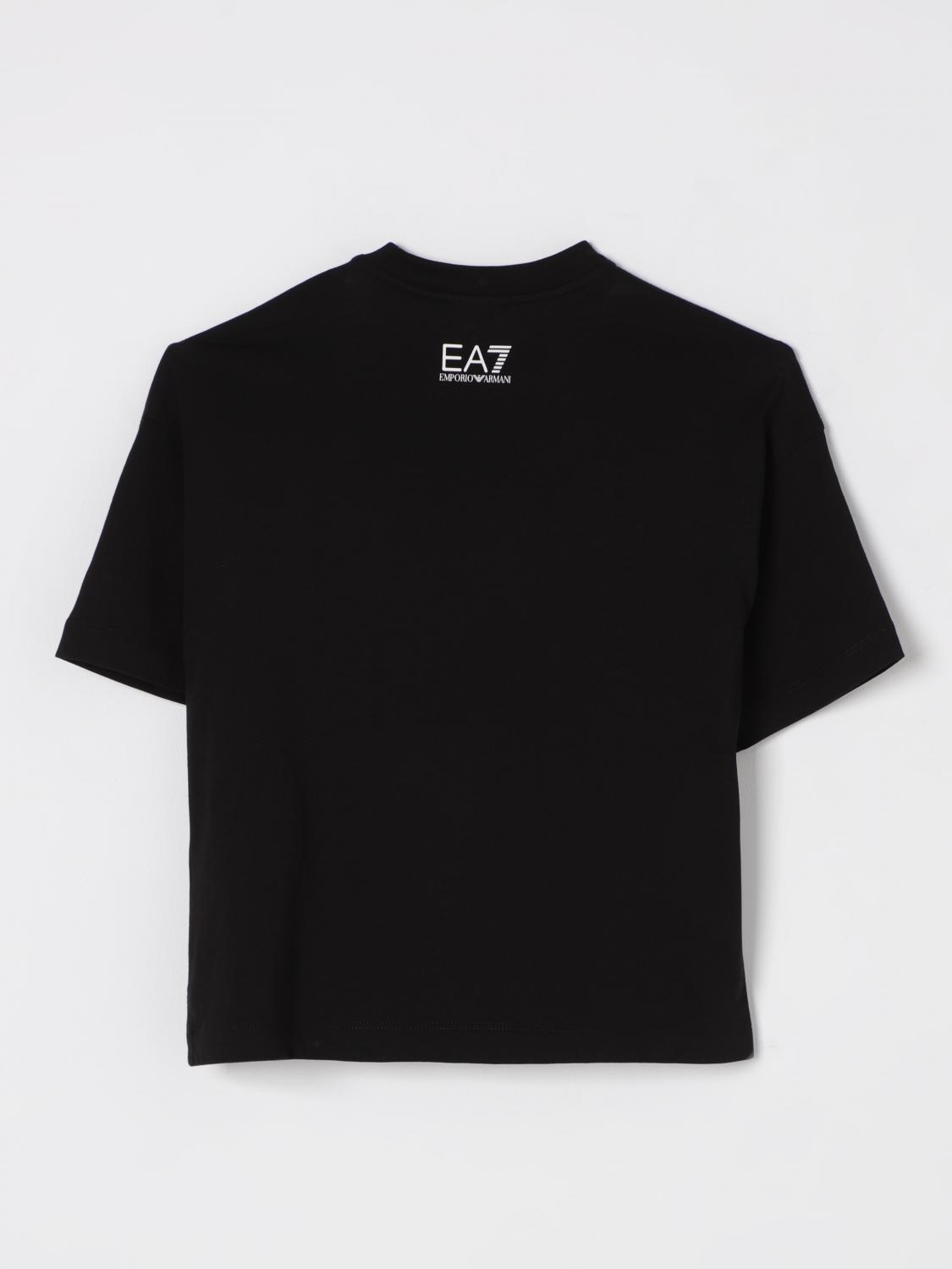 Ea7 T Shirt Kids Black